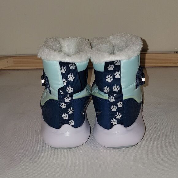 Nike Flex Advantage SE Boots • Sizes 13.5, 1, 2 Kids Shoes • Blue / Silver • New - Picture 8 of 10